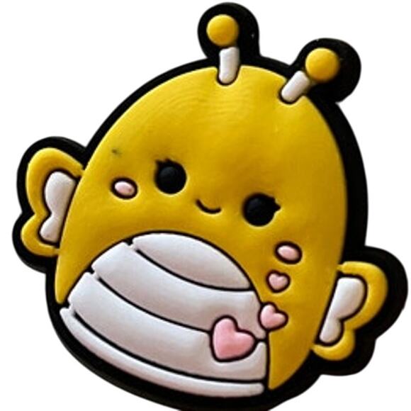 Croc Jibbitz | Squishmallows Nixie the Yellow Butterfly Bug Charm | Cute Gift - Picture 2 of 4